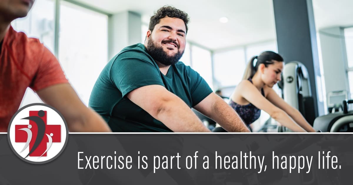 Exercise is part of a healthy, happy life.